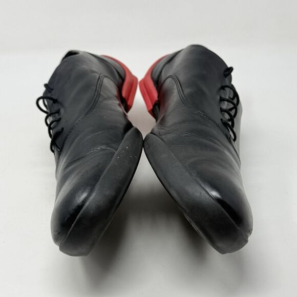 Camper Romain Kremer Oxford Shoes Mens 12 EU 46 Black Leather Red Heel Hipster main image 10